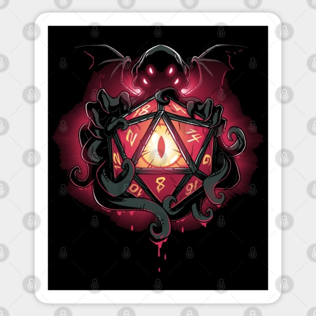 D20 CTHULHU Sticker by TeeTurtle